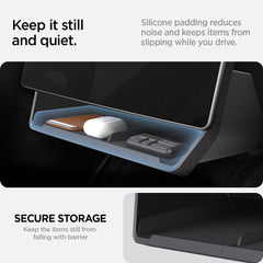 Spigen deep silicone padding detail reducing noise and protecting stored items