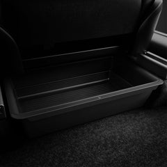 Spigen front view of under seat organizer showing compact secure storage benefit