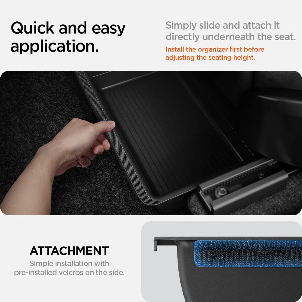 Spigen organizer beside common items showing capacity and scale benefit