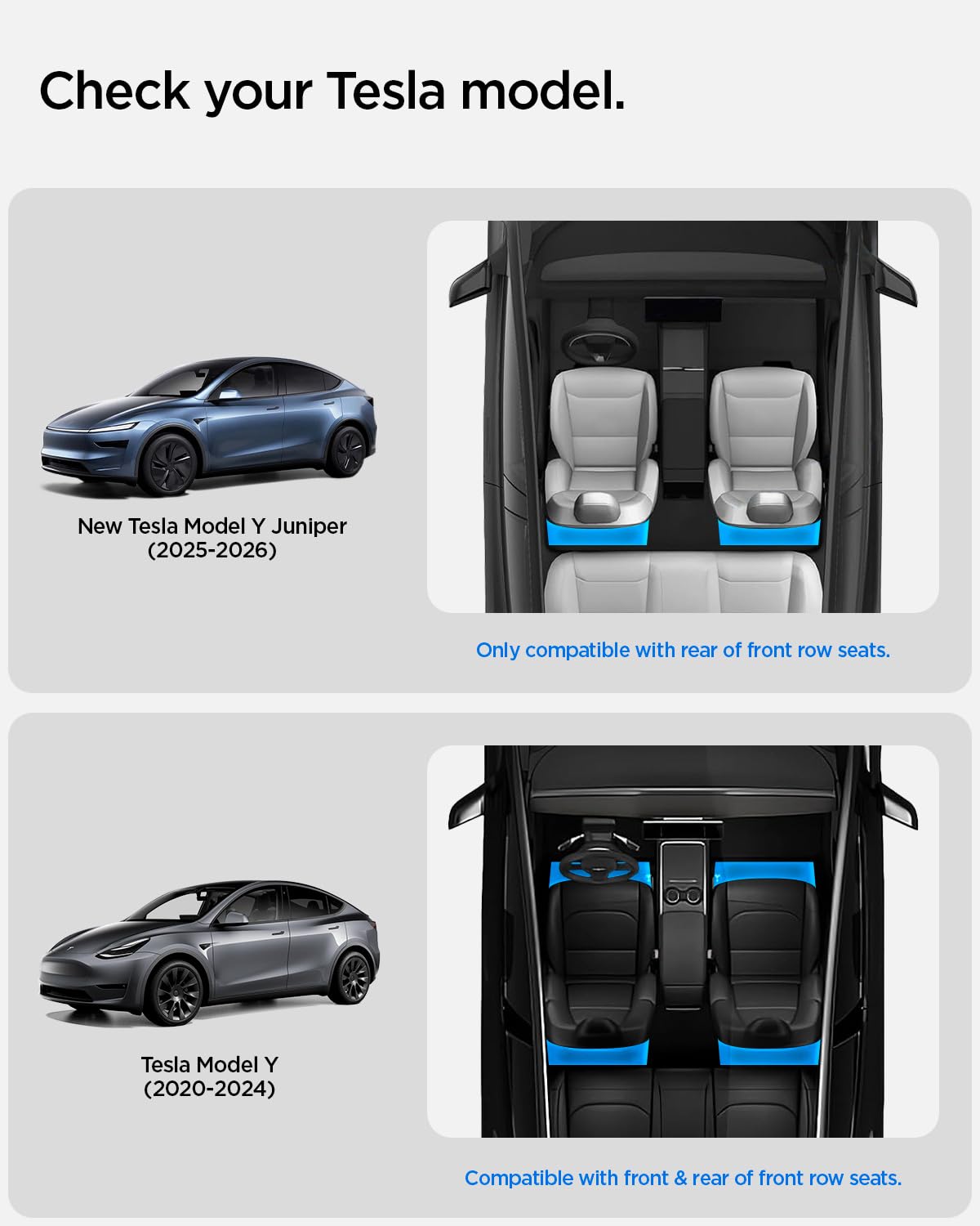 Spigen side profile of under seat box highlighting slim fit and space-saving benefit