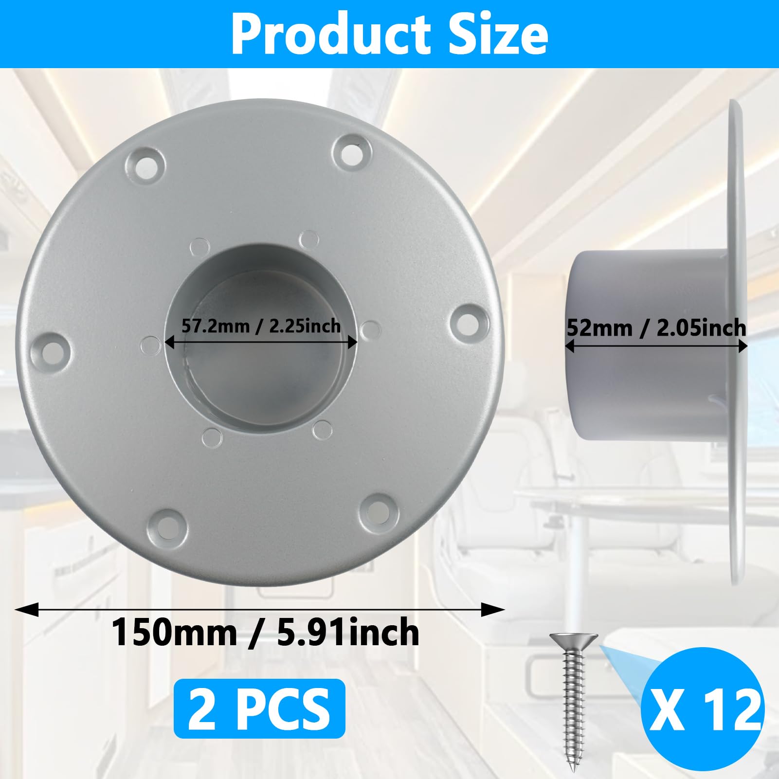SPNKMJUJ top view highlighting six mounting holes for even load distribution