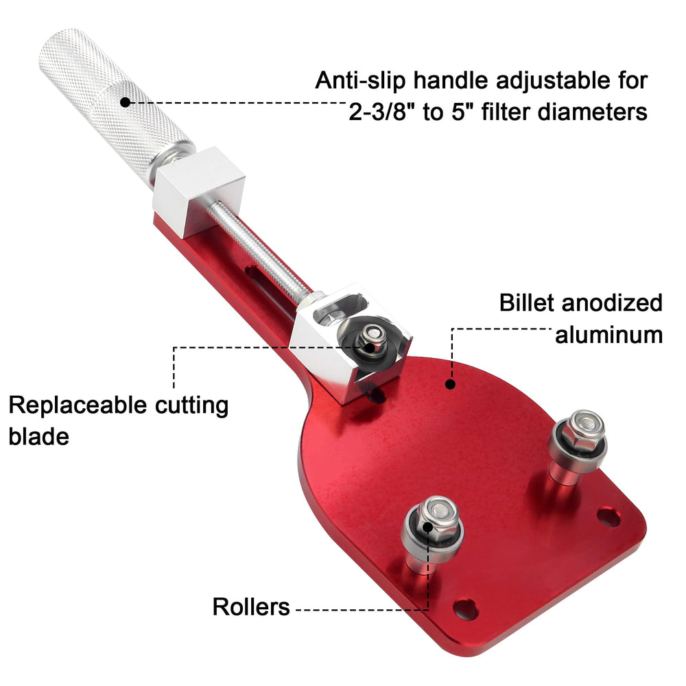 Sporthfish cutter positioning rollers stabilizing filter for consistent, even cutting