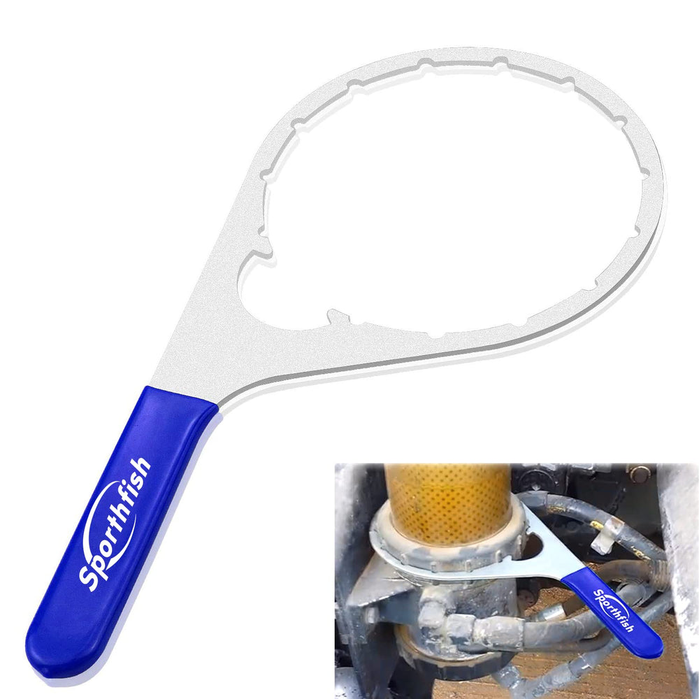 Sporthfish front view wrench collar showing robust fit and fast removal benefit