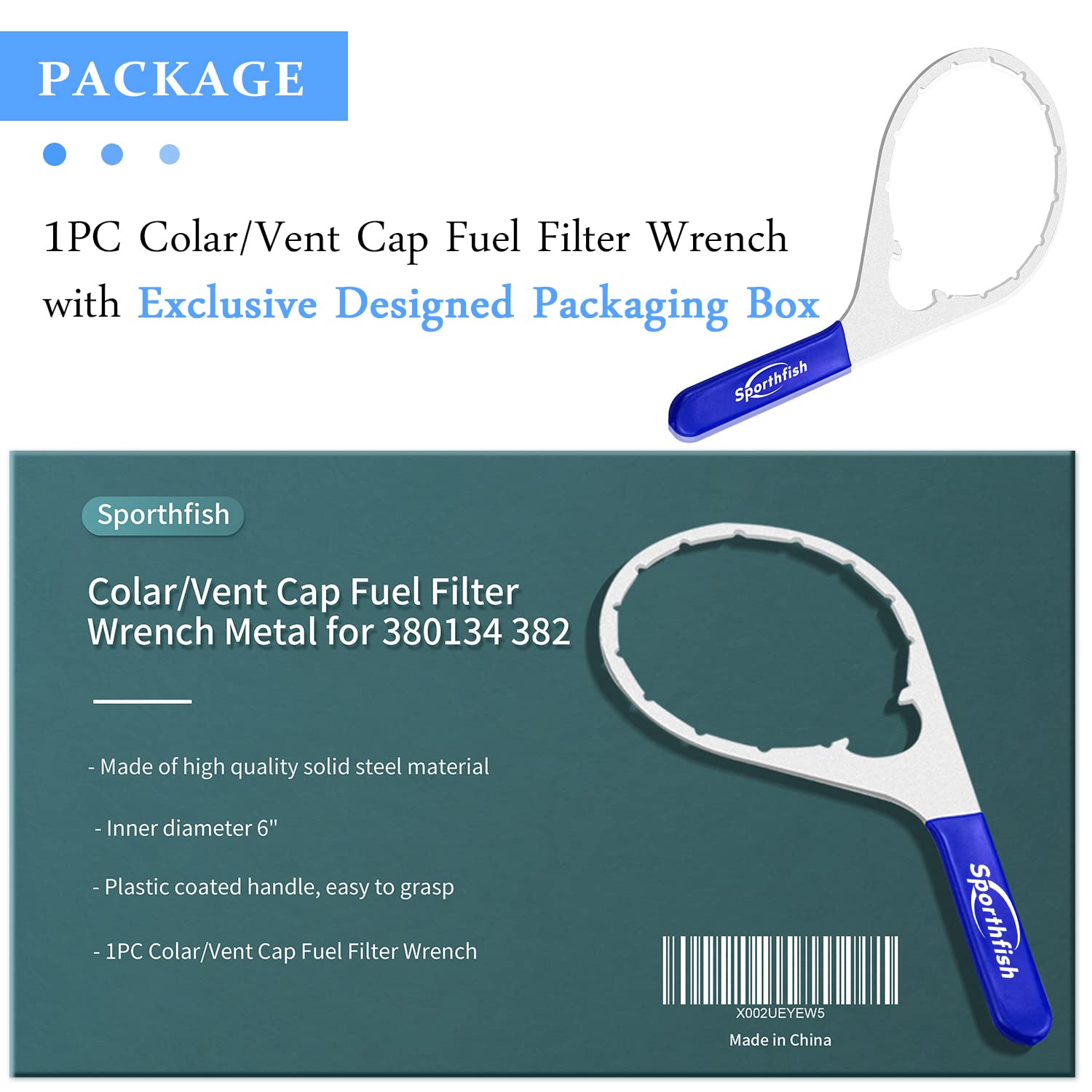 Sporthfish handle detail with plastic coating offers secure non‑slip grip