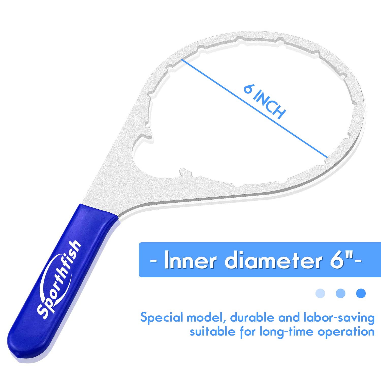Sporthfish side profile highlighting 6‑inch inner diameter for correct fitment