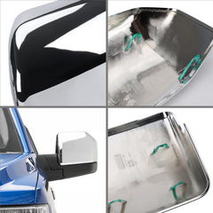 sportuli mirror covers installed passenger side showing protection and chrome shine