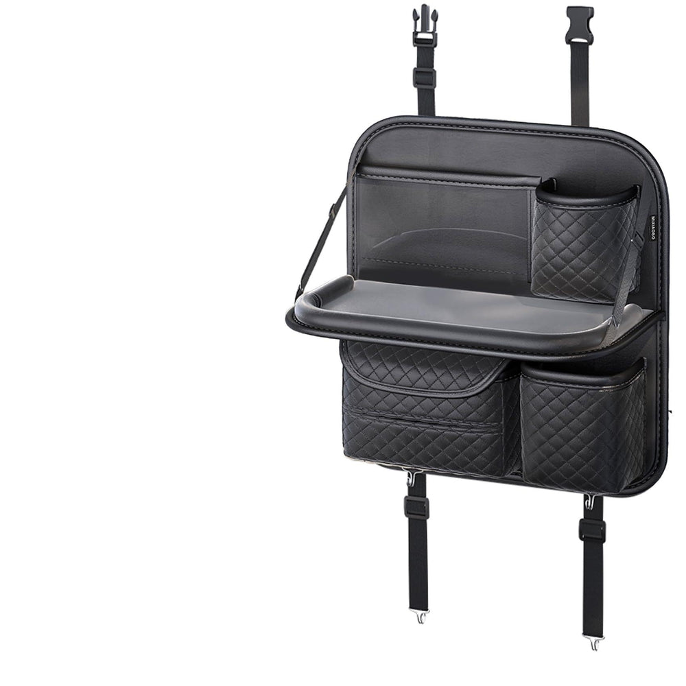 SportySizz front view showing full organizer and folded tray for compact storage