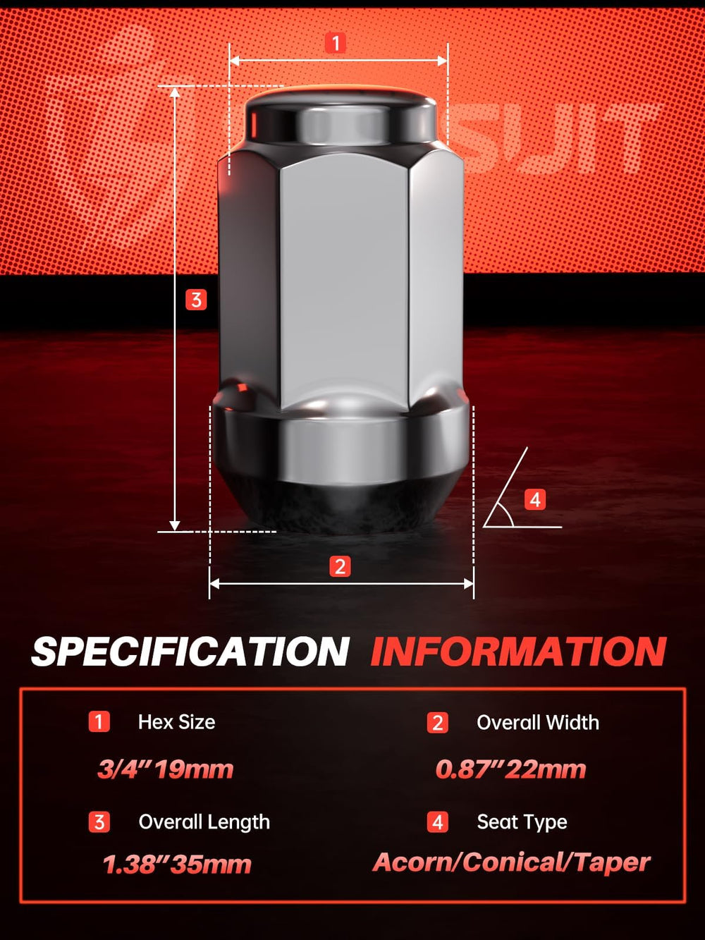 Sposuit closeup of threads and 60° seat showing precise fit and corrosion resistance