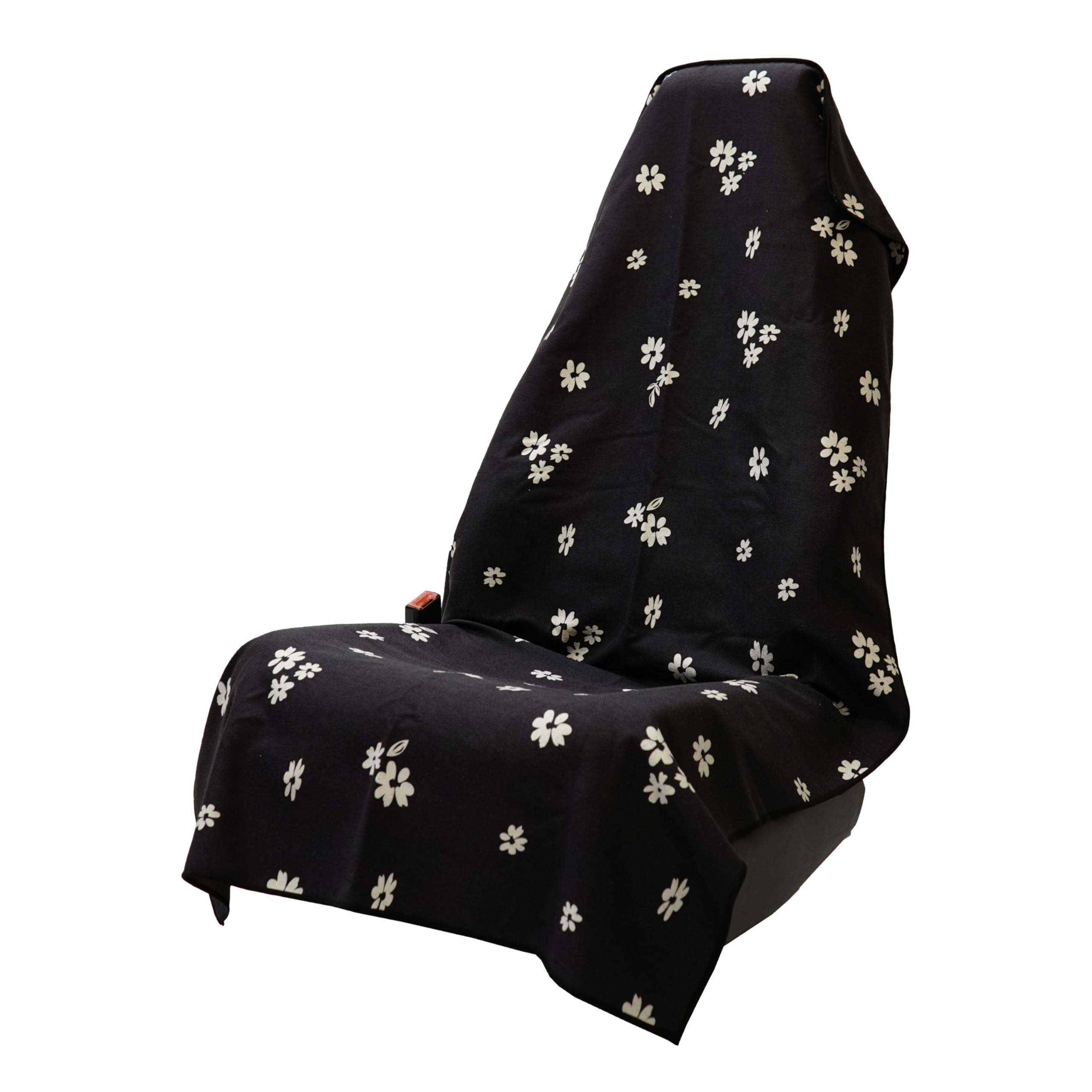 Sprints front view full towel protecting car seat, keeps upholstery clean