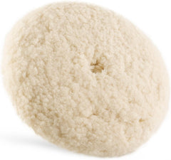 SPTA front view of 9-inch wool pad showing robust fibers and reliable cutting performance