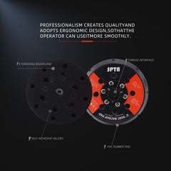 SPTA hook and loop surface close-up holding pads securely for fast changes