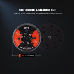 SPTA close-up of 5/16"-24 thread detail for secure polisher attachment