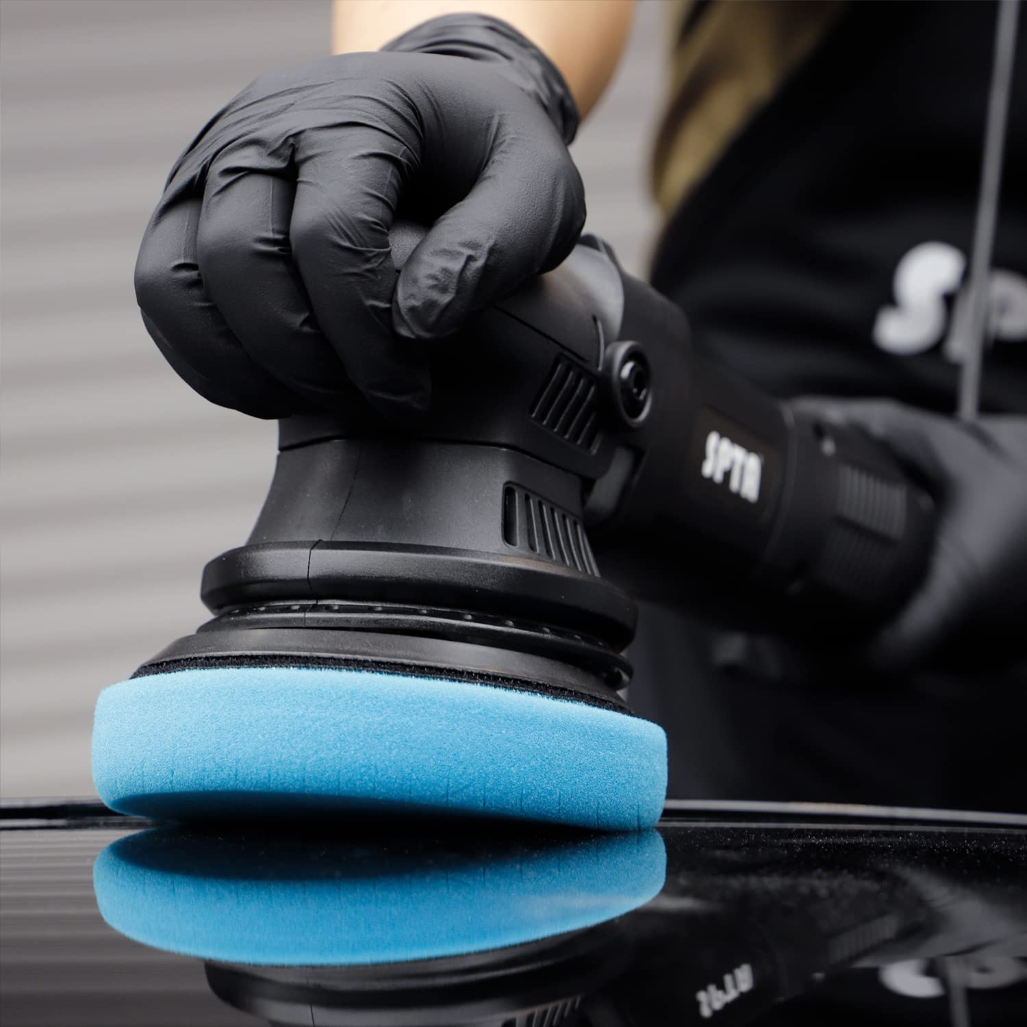 SPTA pads in a detailing kit lifestyle shot for professional-ready results