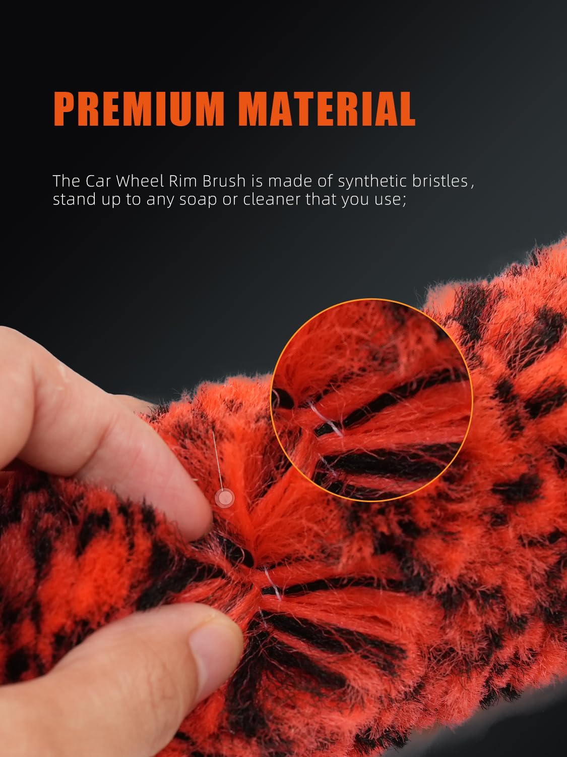 SPTA brush cleaning spokes action removing brake dust effectively