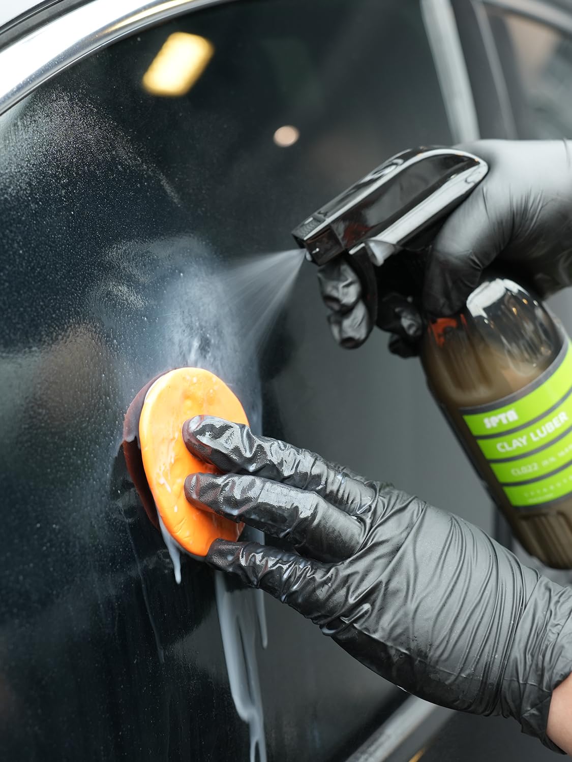 SPTA clay bar storage and wrapping tip protecting clay between uses