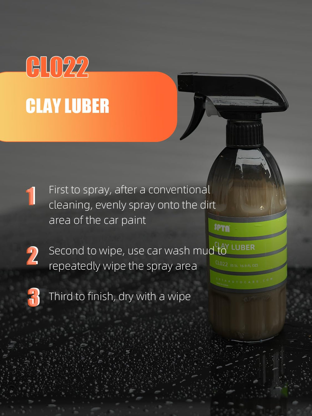 SPTA clay bar texture close-up demonstrating smooth, pliable formula