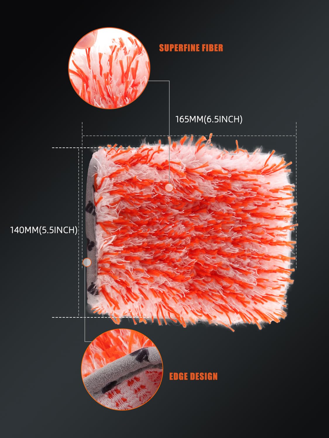 SPTA close-up of plush 70/30 split microfiber showing superior dirt-trapping