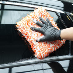 SPTA close-up of microfiber pile showing deep fibers for contaminant trapping