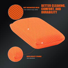 SPTA foam core cutaway showing soap retention advantage
