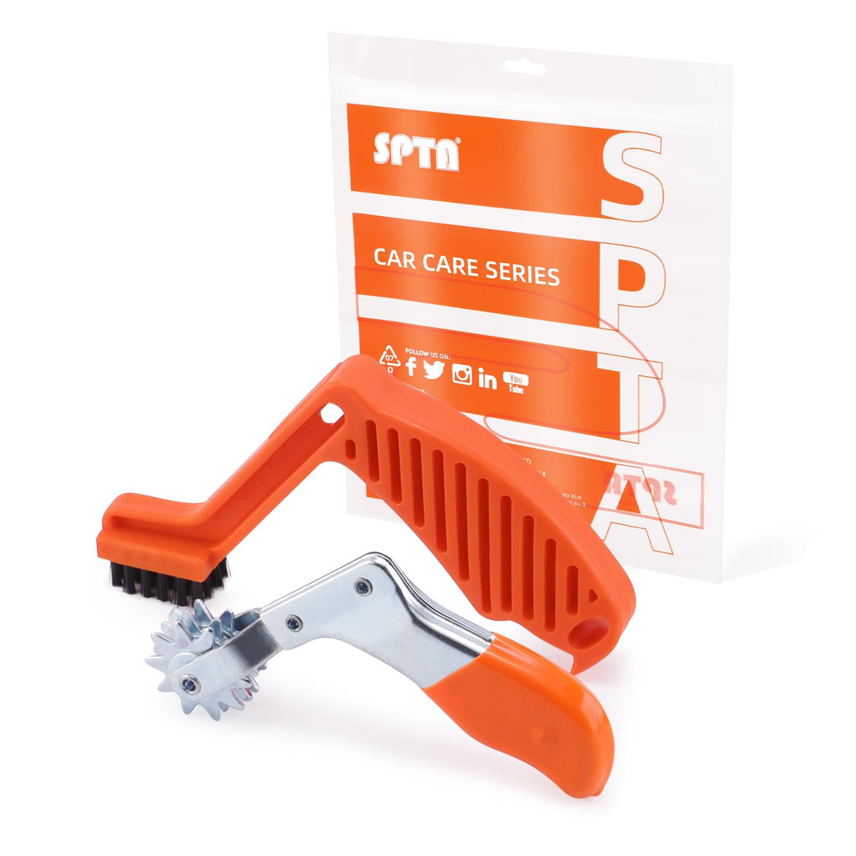 SPTA front view of polishing pad tool kit showing complete set and benefits