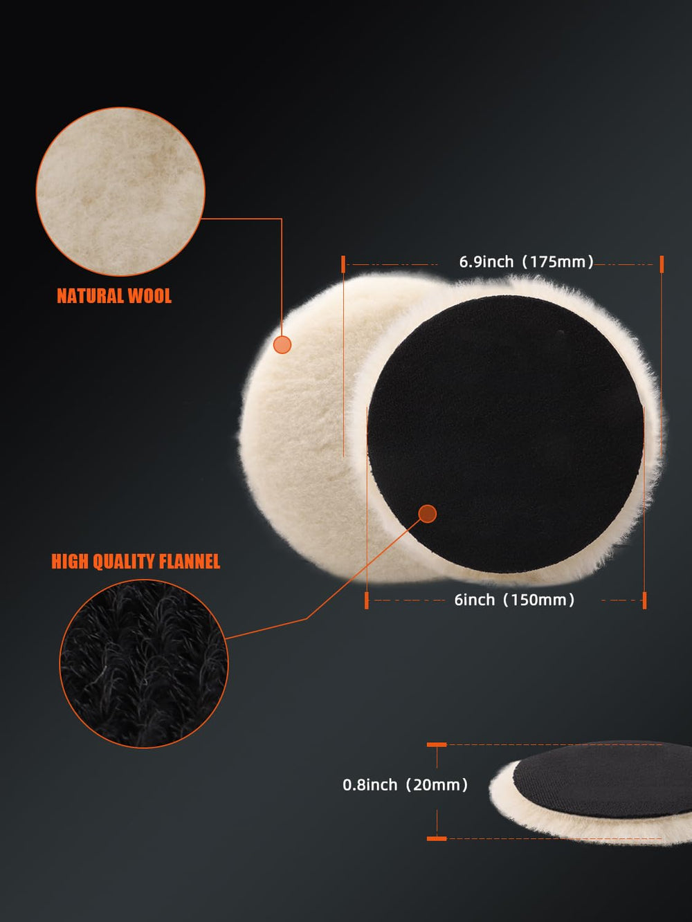 SPTA hook-and-loop backing detail for quick pad changes and secure fit