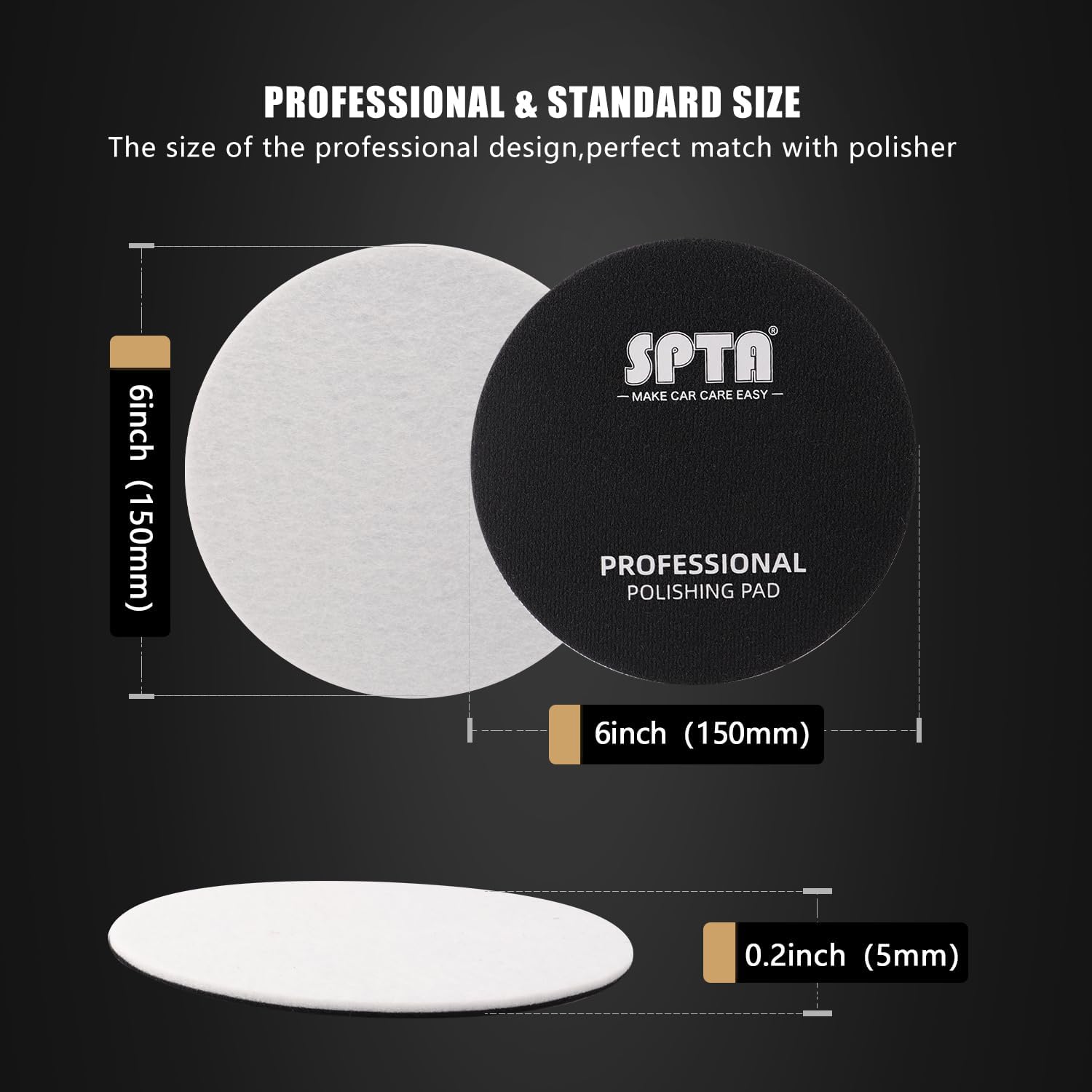 SPTA microfiber close-up texture revealing fine fibers for even polishing