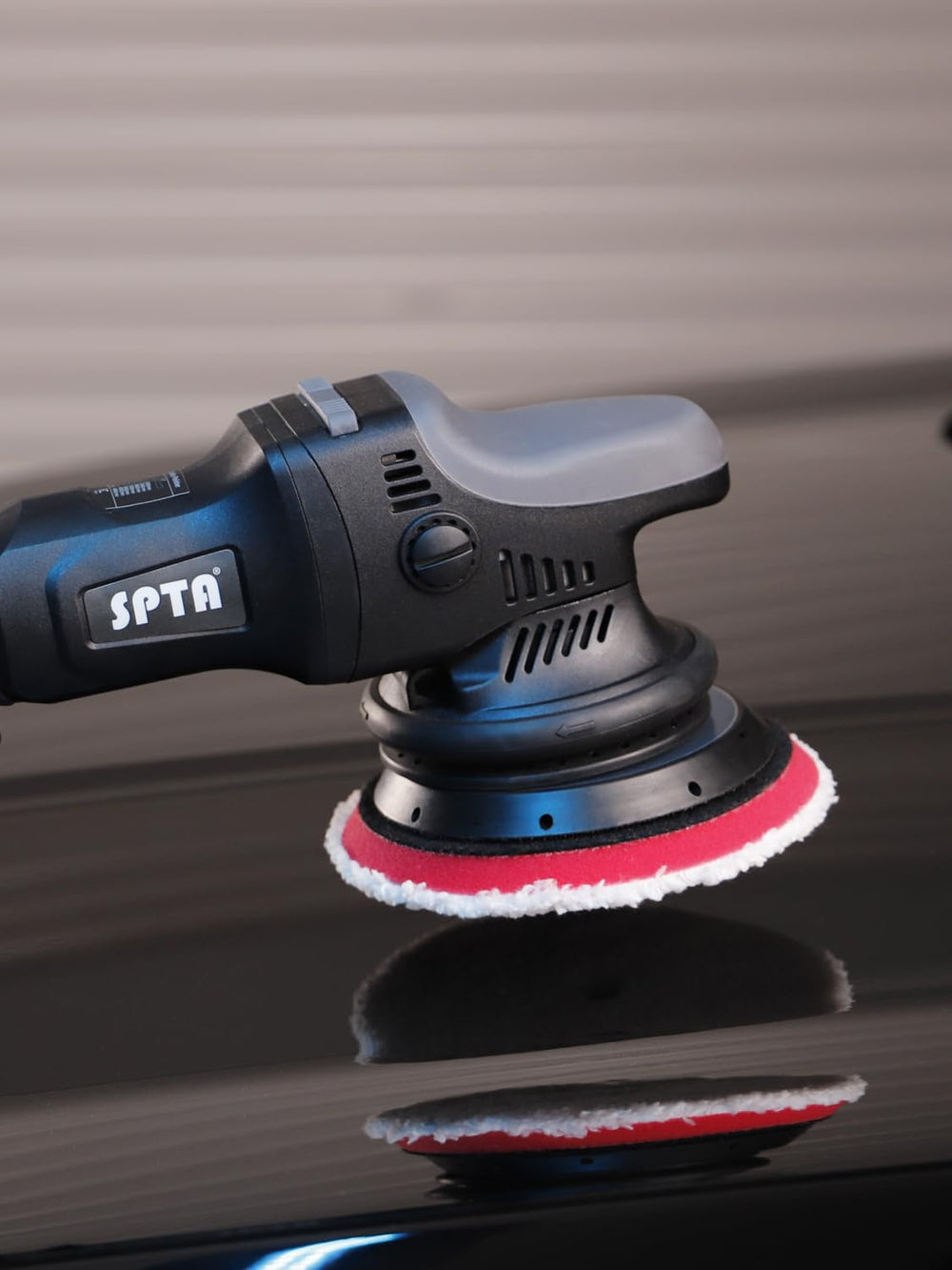 SPTA pads lined up by density illustrating progression from cut to finish