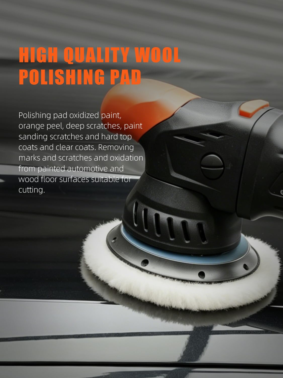 SPTA pad mounted on polisher in use demonstrating efficient material removal