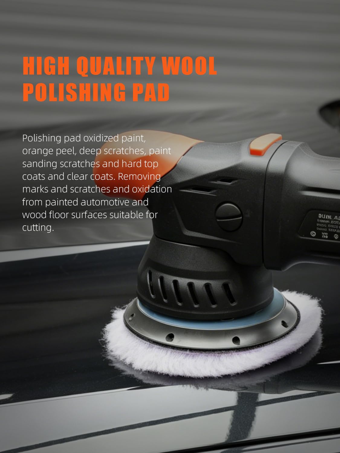 SPTA pad mounted on polisher demonstrating ready-to-use setup
