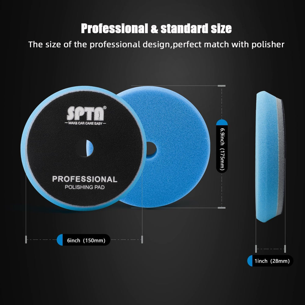 SPTA before and after panel showing reduced sanding marks and improved gloss finish