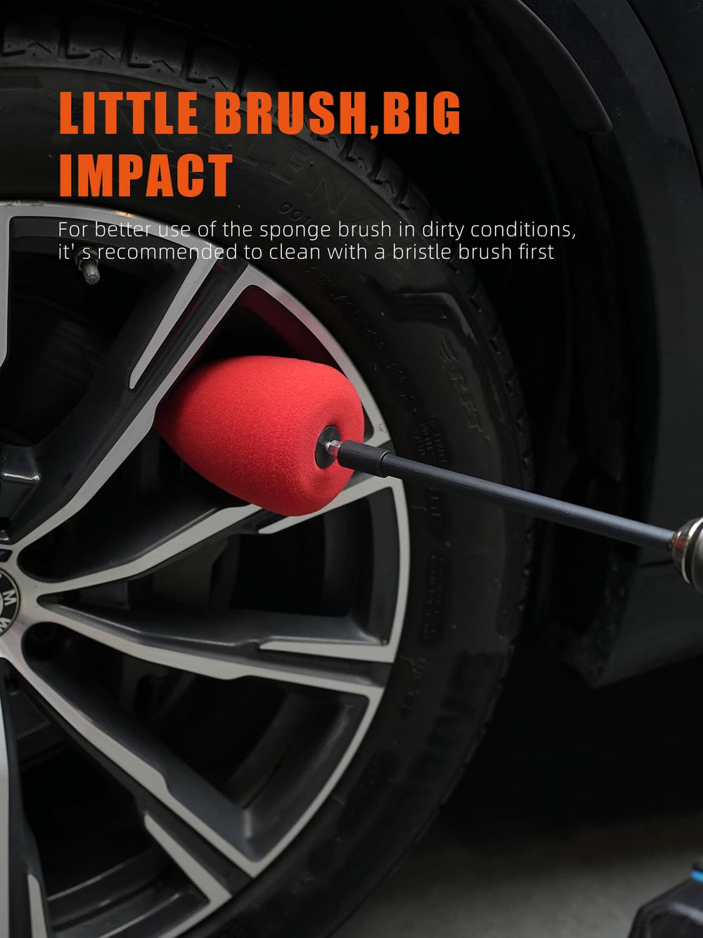 SPTA polishing a car wheel hub delivering bright, mirror-like metal finish