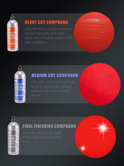 SPTA pour of polishing compound texture showing creamy micro-abrasive formula
