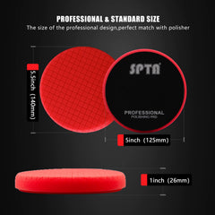 SPTA red T10 pad back Velcro surface ensuring secure attachment