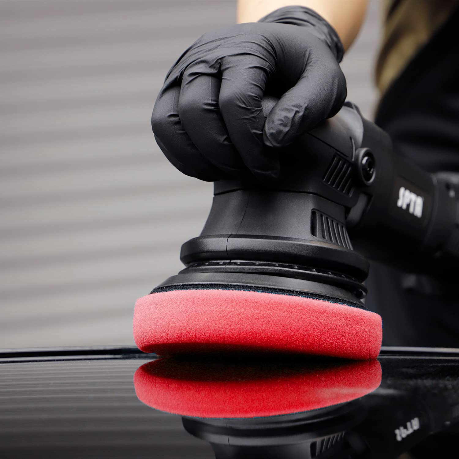 SPTA red T10 being rinsed and brushed for proper cleaning