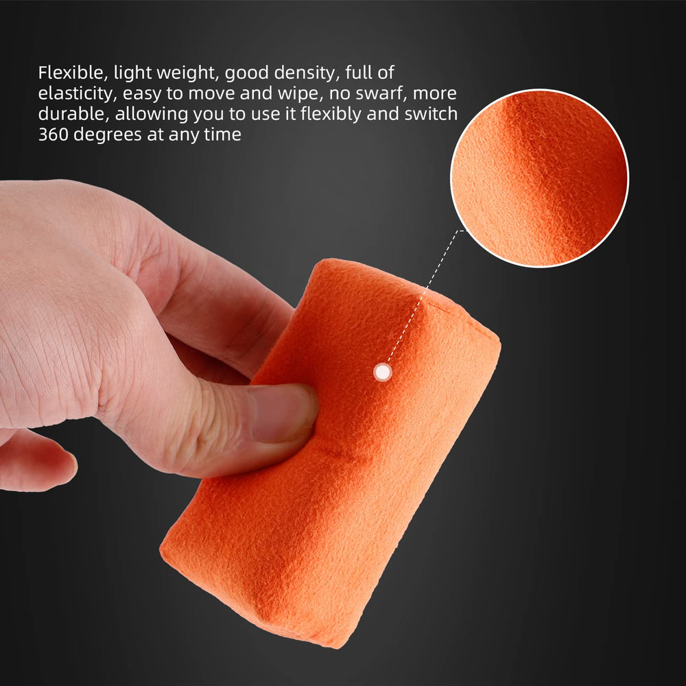 SPTA pad side profile showing low-pile face and cushioned core for consistent pressure