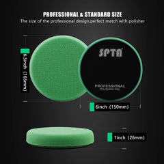 SPTA close-up of grooved pad channeling polish and reducing heat buildup