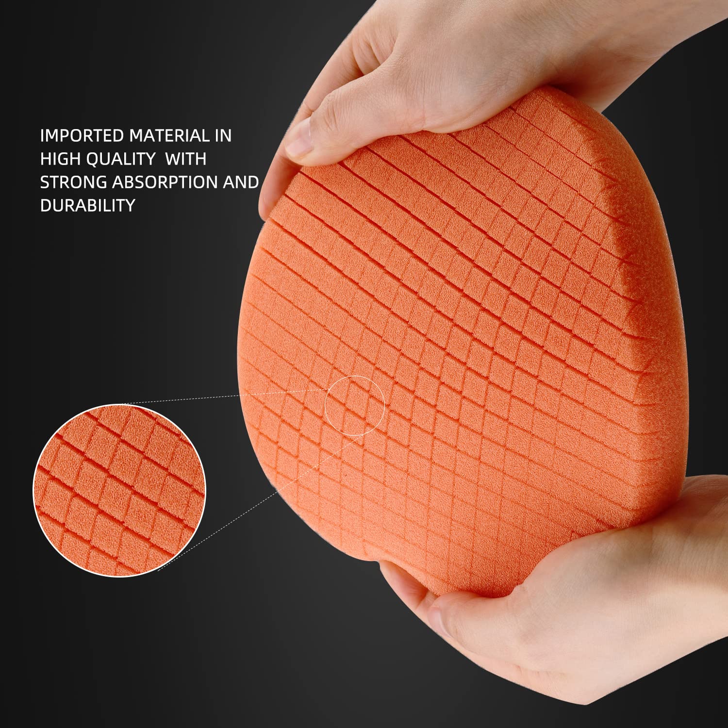 SPTA pad grooves detail storing polish and improving airflow to reduce heat