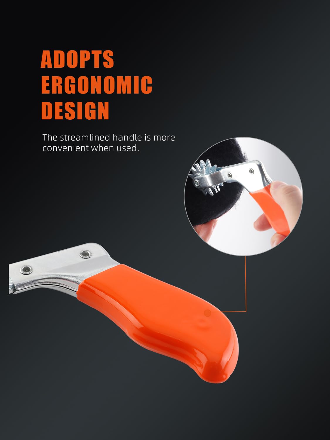 SPTA curved tail separating Velcro pads without tearing for safe removal