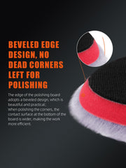 SPTA purple heavy-cut wool pad top view for fast defect removal