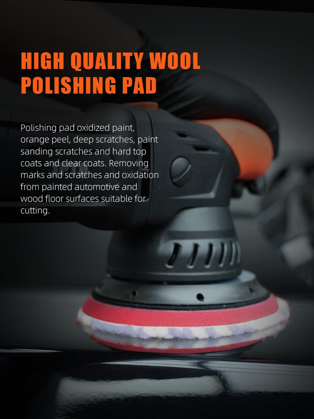 SPTA wool pad being rinsed and air-dried to extend pad life