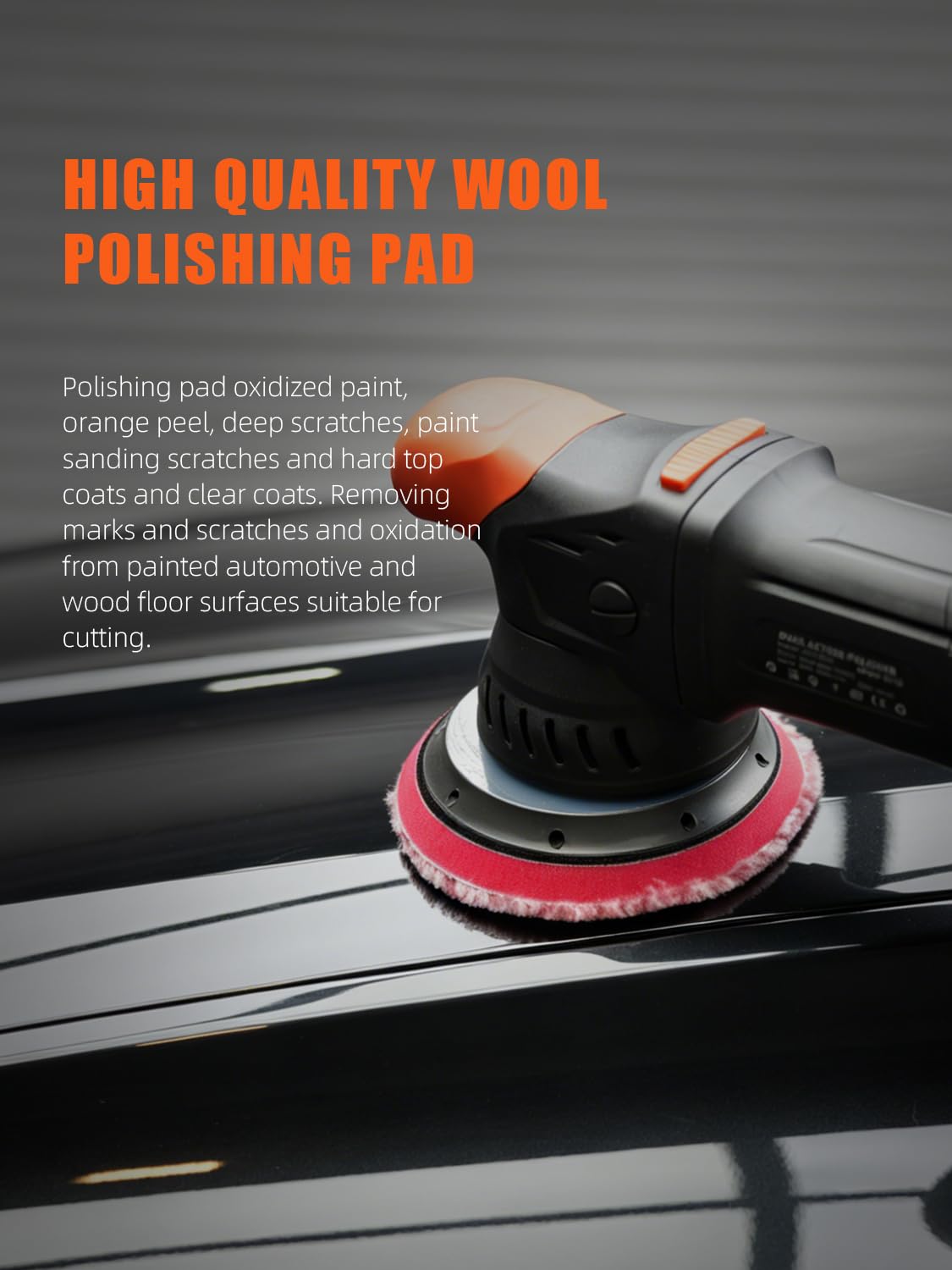 SPTA wool pad beside ruler showing 5-inch size for accurate fit confirmation