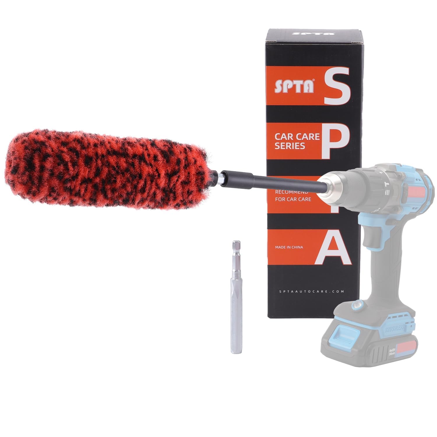 SPTA brush being rinsed under water for easy maintenance and reuse