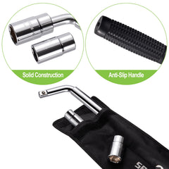 Spurtar non‑slip rubber handle closeup for comfortable grip and safer turning