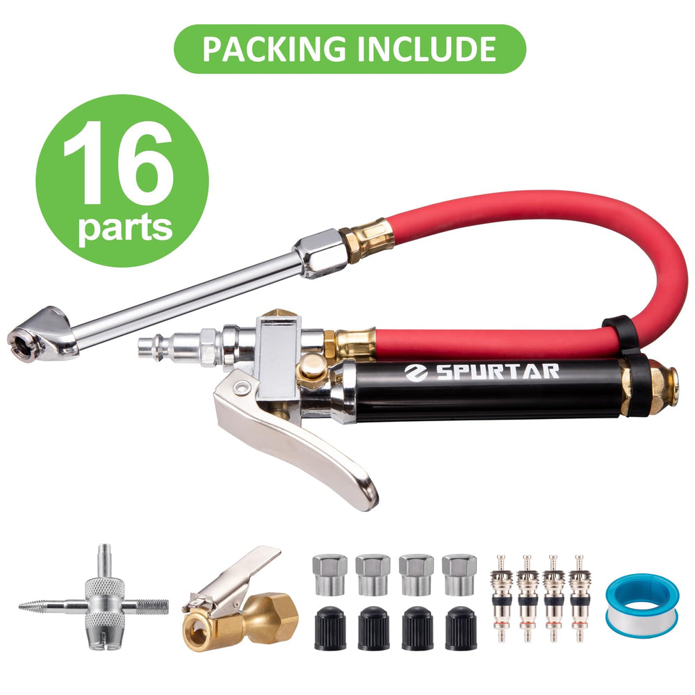 Spurtar size comparison beside a wrench showing compact, portable heavy-duty construction