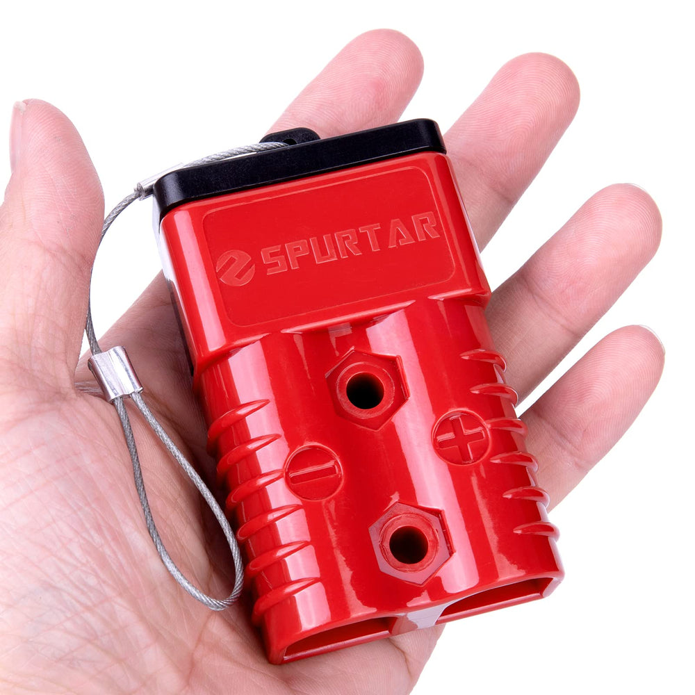Spurtar beside 1/0 gauge cable to show scale and proper cable compatibility