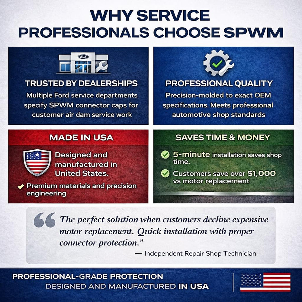 SPWM snap-lock detail demonstrating firm retention for stable connector protection