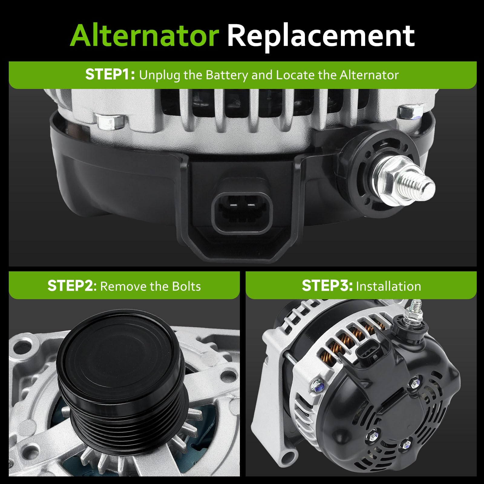 srosant alternator packaging and accessories protecting the part