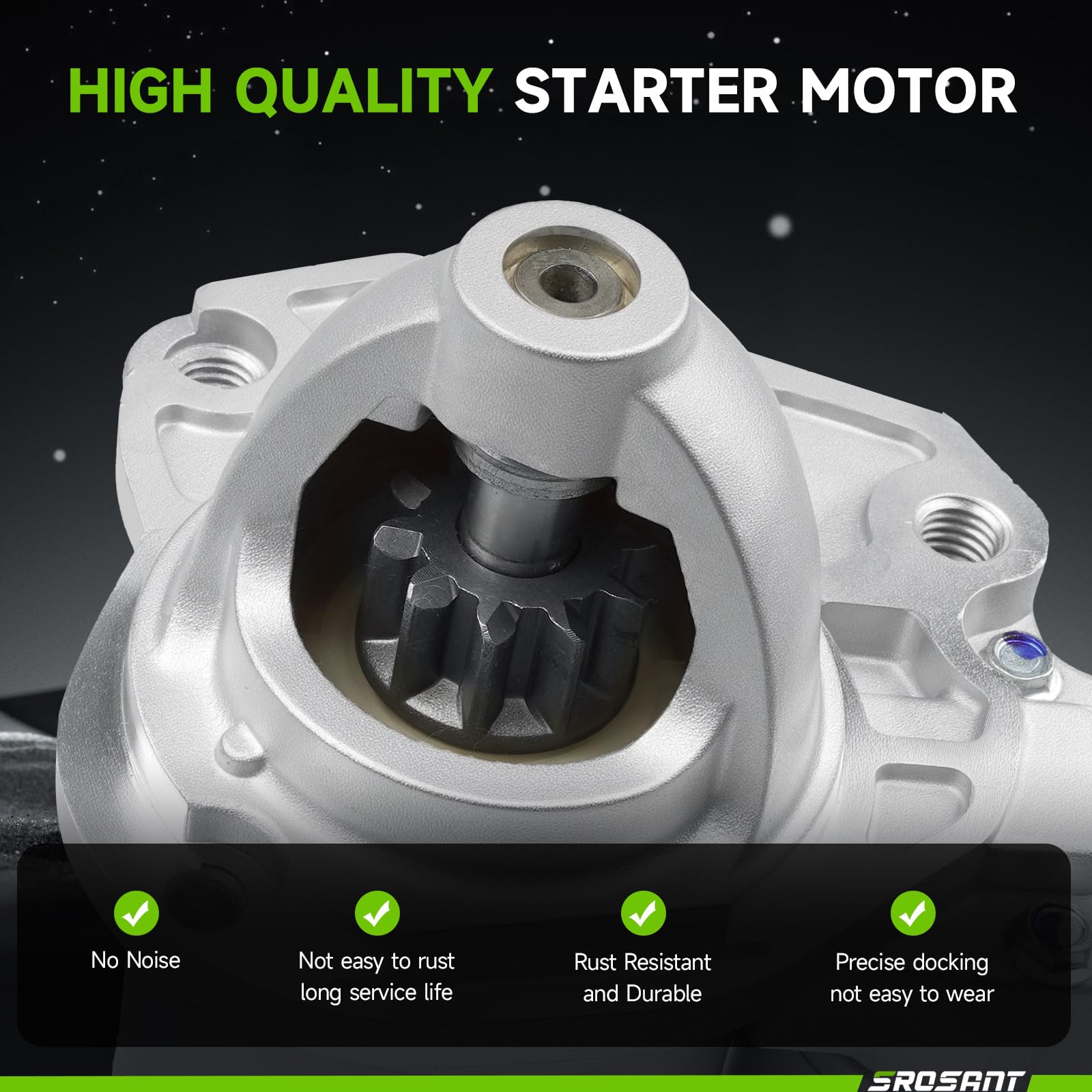 srosant starter electrical connector and terminals for reliable connections