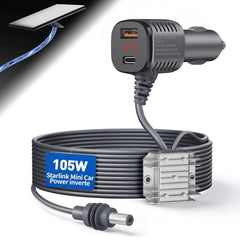 Srotime adapter front view showing ports and compact design for travel reliability