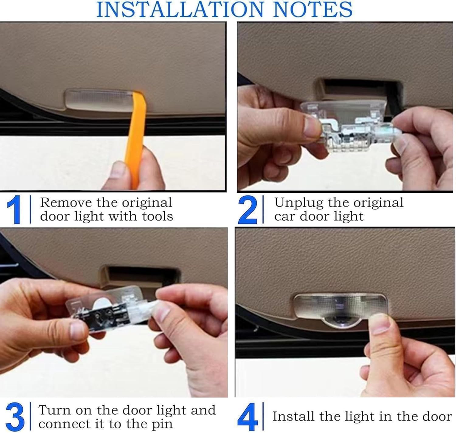 SSBOX lifestyle shot of car door open welcoming passengers with logo light
